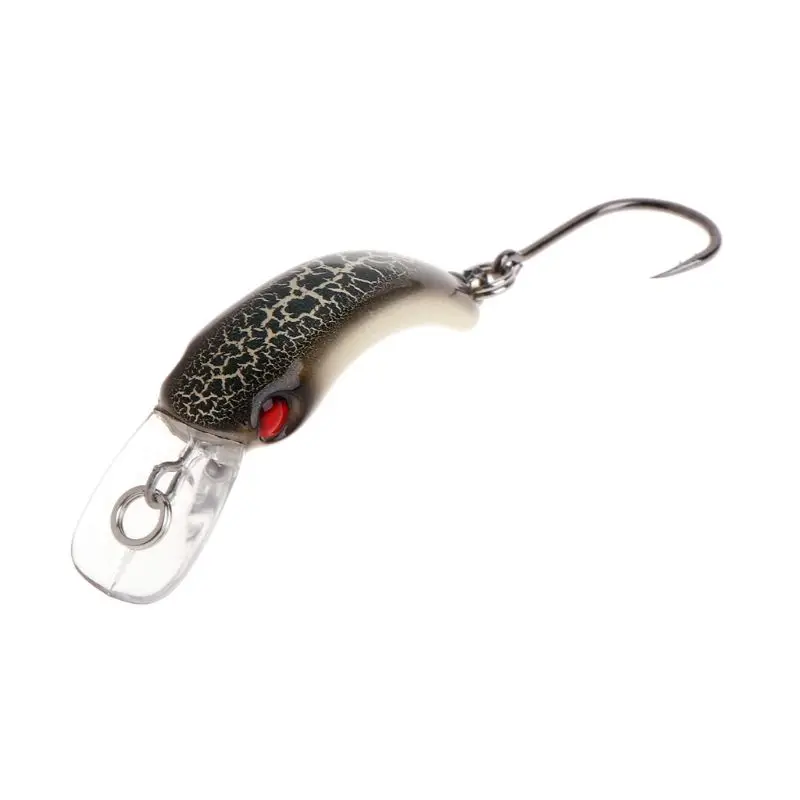 1.5g 37 مللي متر المرقط البسيطة Crankbait الأرز المتذبذب الصيد إغراء المياه العذبة أسماك كرنك الاصطناعي الطعم الثابت الصيد Tackl