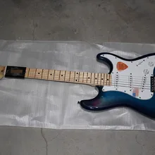 Синий музыкальный инструмент Электрический Гитары, ST2 Гитары ra