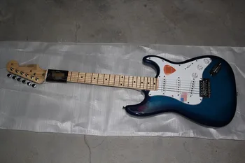 

Free shipping blue musical instrument Electric guitar, st2 guitarra