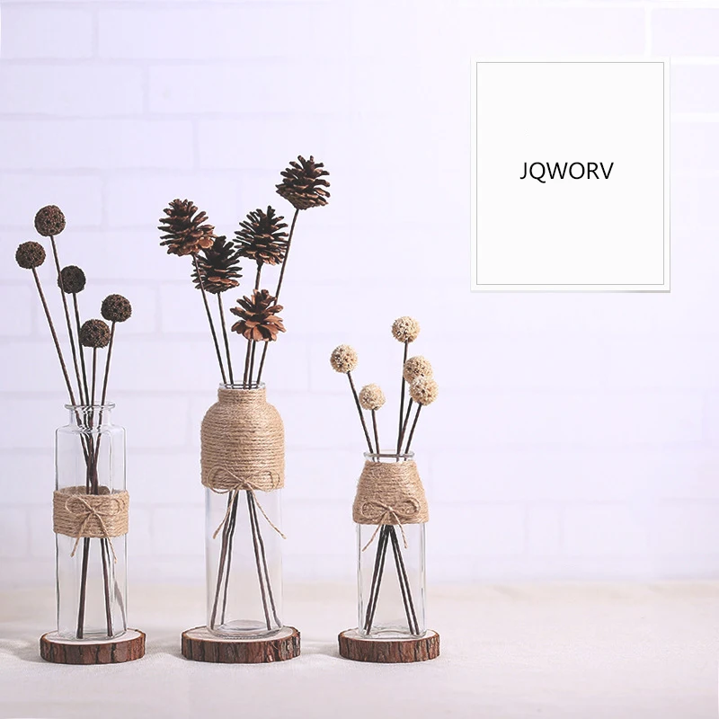 JQWORV креативная Скандинавская стеклянная ваза для гостиной дома рабочего стола