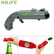 HILIFE Dosenöffner Frühling Kappe Catapult Launcher Gun form Bar Werkzeug Trinken Öffnung Shooter Bier Flasche Opener Kreative