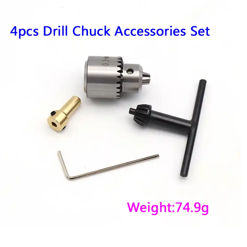 Micro Motor Electric Impact Drill Chuck Key Set 0.3-4mm Clamping Range Tools Kit