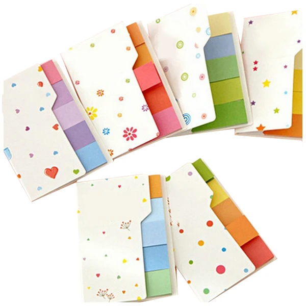 

PPYY NEW -Fashion Hot Cute Post It Bookmark Marker Flags Index Tab Sticky Fresh Rainbow Mini Sticker Notes New (Size: 7.7*5cm)