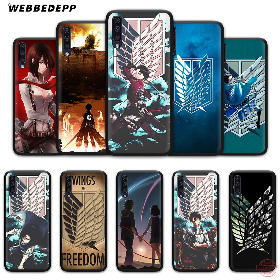 WEBBEDEPP мягкий чехол для телефона с аниме атака на титанов Samsung A50s A40s A30s A20s A10s A60 A70 M10