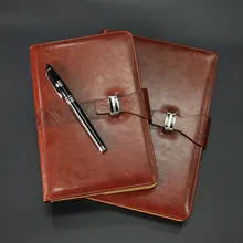 Cheng Jia Leather Journals Notebooks Notepad Office Stationery Agenda Diary Planner A5 B5 Lined Paper Retro
