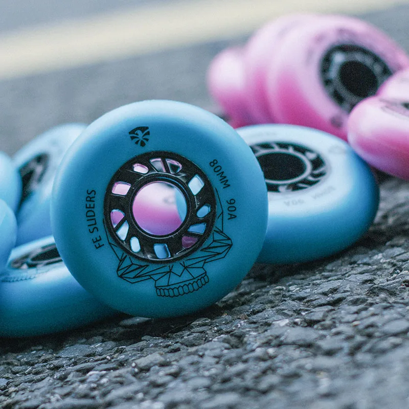 

free shipping roller skates wheels slide brush wheel 90 A