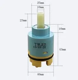 Высокое качество Прочный тайваньский известный бренд 35 мм или 40 мм кран керамический картридж кран клапан кран аксессуары