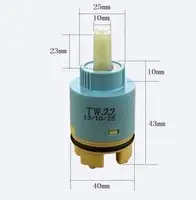 ด้านบนที่มีคุณภาพสูงทนทานไต้หวันแบรนด์ที่มีชื่อเสียง35มิลลิเมตรหรือ40มิลลิเมตรก๊อกน้ำตลับเซรามิกก๊อกน้ำวาล์วอุปกรณ์ก๊อกน้ำ 3