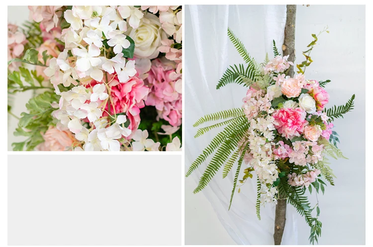 JAROWN Artificial Flower Row Flower Wall Wedding DIY Decor Arch Floral Stage Background Layout Decorative Flowers Props Flores (15)
