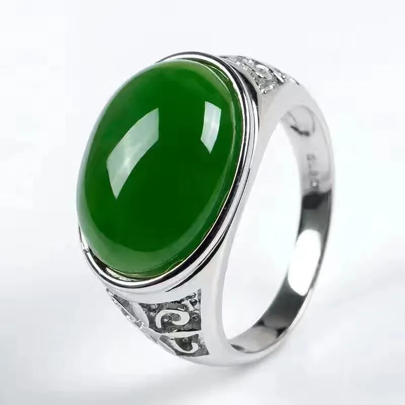 Real And Natural Jasper Ring Man ring Free shipping 925 sterling silver 12*16mm gem For men Fine handworked jewelry | Украшения и