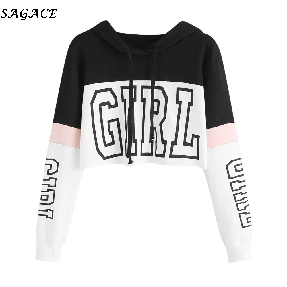 

SAGAC2018 Autumn Winter Sweatshirt harajuku GIRL ladies casual long sleeves Pullover modis oversized Women's sweatshirt