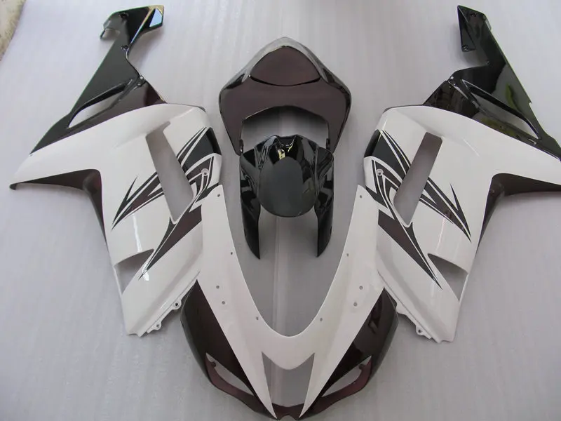 

Injection mold Fairing Kit for KAWASAKI Ninja ZX6R 636 07 08 ZX 6R 2007 2008 zx6r ABS White brown black Fairings set+7gifts KT35