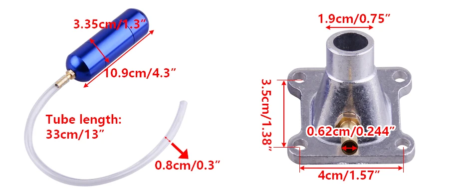 Beler мотоцикл впускной коллектор Мощность Boost бутылки w/комплект прокладок для 2 ход 30cc до 80 см мини карман велосипед моторизованный велосипед