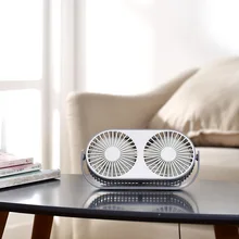 DC5V мини USB с двумя головками вентилятор отдельно контролировать 3 ветер Скорость Лето Вентилятор охлаждения Настольный вентилятор Портативный USB вентилятор кондиционера