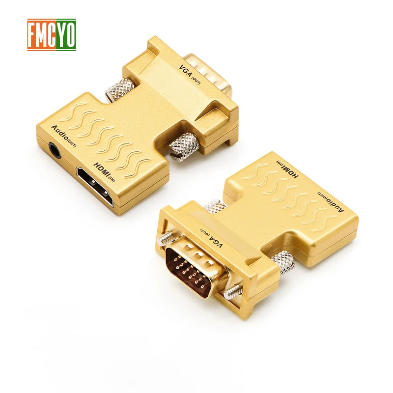 

1080P HDMI to VGA Adapter Digital To Analog Audio Video Converter for PC Laptop TV Box Projector