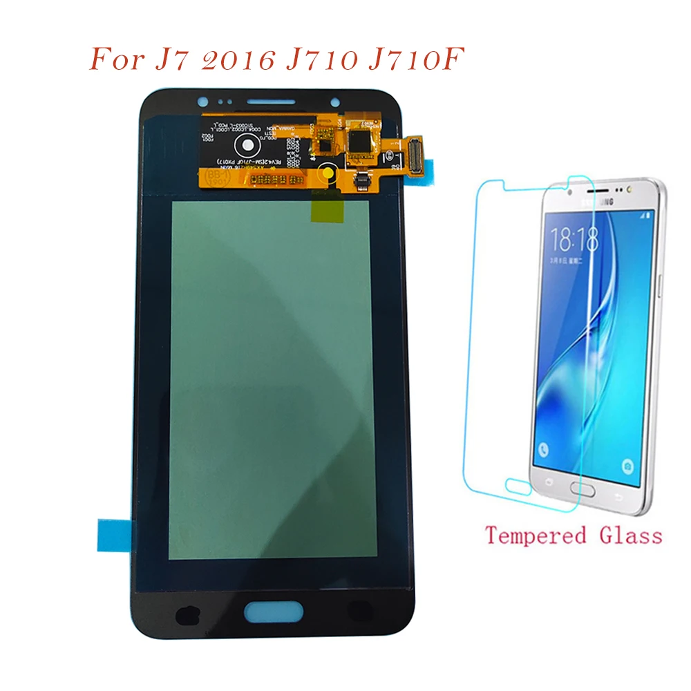 

AMOLED LCD Screen For Samsung Galaxy J7 2016 J710 J710F J710M Touch Screen Digitizer LCD Display For Samsung J7 2016 J710 TFT