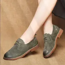 RUSHIMAN/Новые весенние женские туфли-оксфорды в стиле ретро; ; обувь из натуральной кожи; женские оксфорды на шнуровке; обувь на плоской подошве; женская обувь; Размеры 35-40