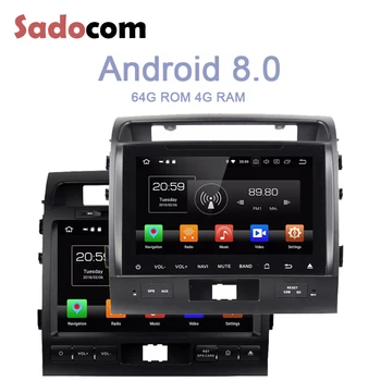 

IPS 9" TDA7851 Android 8.0 Car DVD Player 4GB RAM + 64GB ROM car radio RDS auto RADIO GPS For Toyota Land Cruiser 2008-2012