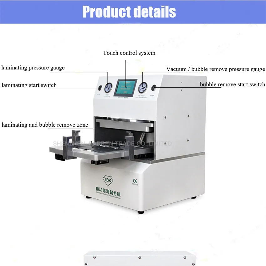 1 шт. Фирменная Новинка и высокое качество ЖК-дисплей touch автоматического удаления пузырьков и ламинатор для менее 12 дюймов экран