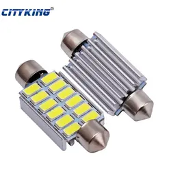 2 шт./лот гирлянда 42 мм SMD 12LED Canbus Ошибка Лампочки C5W LED 5630 5730 12smd гирлянда Интерьер купола свет лампы лампа для автомобиля