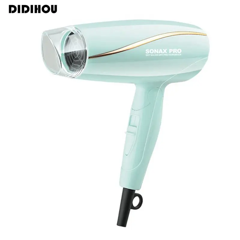 

DIDIHOU Household Foldable New High Power Single Set Air Nozzle Portable Adjustable Hair Dryer Male and Female Styling Tools