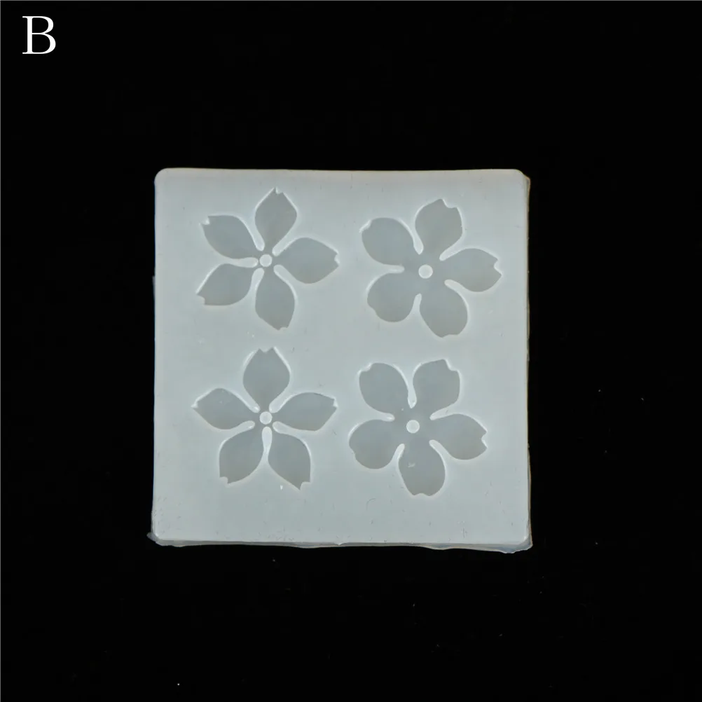 1pc Cherry Blossom Leaves Mini Silicone Pendant Mold Resin Handmade Craft Making Tool