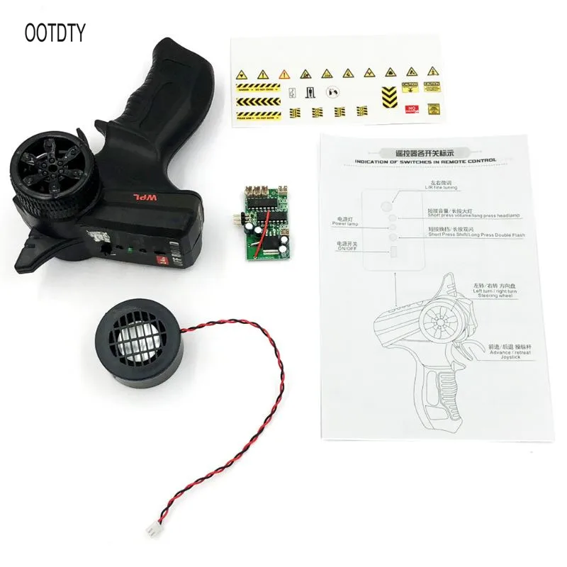 

1 Set WPL B-1 B16 B24 B36 C14 C24 1/16 Rc Car Parts Remote Control Engine Sound System