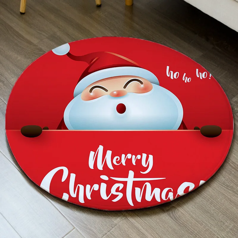 Напольный коврик с надписью &quotMerry Christmas&quot противоскользящий 3D для гостиной