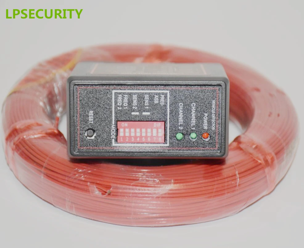 

LPSECURITY 50m cable dual two Channel Loop Detector/Inductive Loop Parking Detector for gate barriers