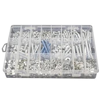 

24 Grids M3 M4 M5 M6 Bolts Screws Nuts Hex Button Head Gasket Kit Set LKS99