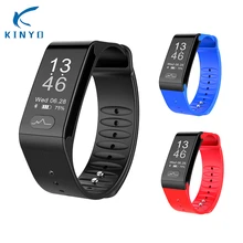 Большой экран smartband сердечного ритма Смарт Часы Монитор артериального давления и ЭКГ функция Фитнес браслет pk mi band 3