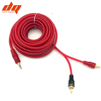 

2018 New RCA Phono 1 RCA To 2 RCA Cable Splitter Lead Adapter Cable Connector Car Audio 5m Cable Wire Red Copper