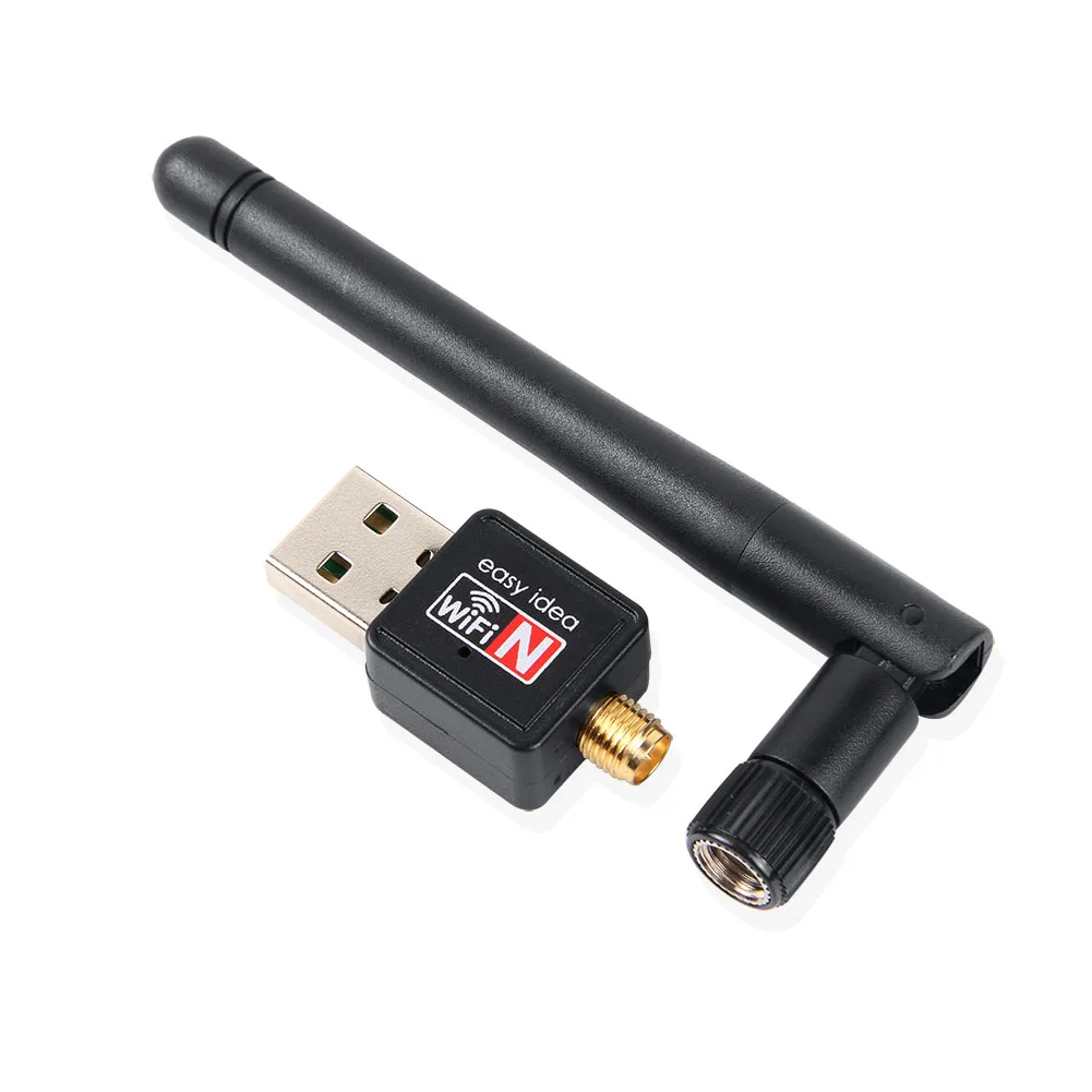 Мини USB Wifi адаптер 150 Мбит/с 2dBi антенна Wi fi беспроводная сеть LAN Карта 2,4 г USB Wifi ключ для ПК ноутбук 802,11G/b/n