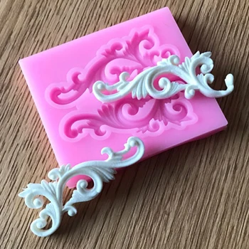 

Top Sale DIY Sugar craft Cake Vintage Relief Border Silicone Mold Fondant Mold Cake decorating Tools Gum paste Mold