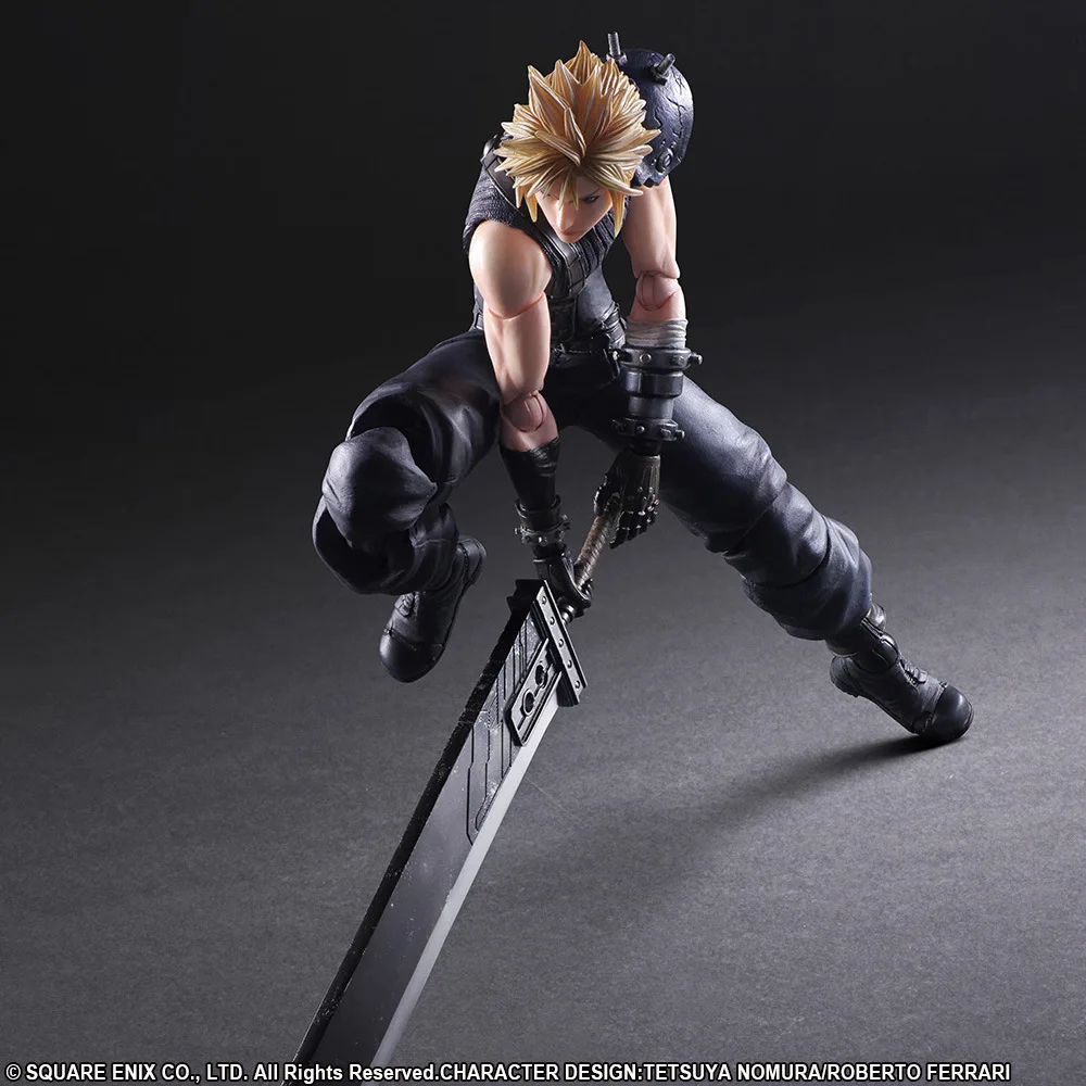 PLAY ARTS 27 см Final Fantasy VII Cloud Strife Edition 2 фигурка модель игрушки