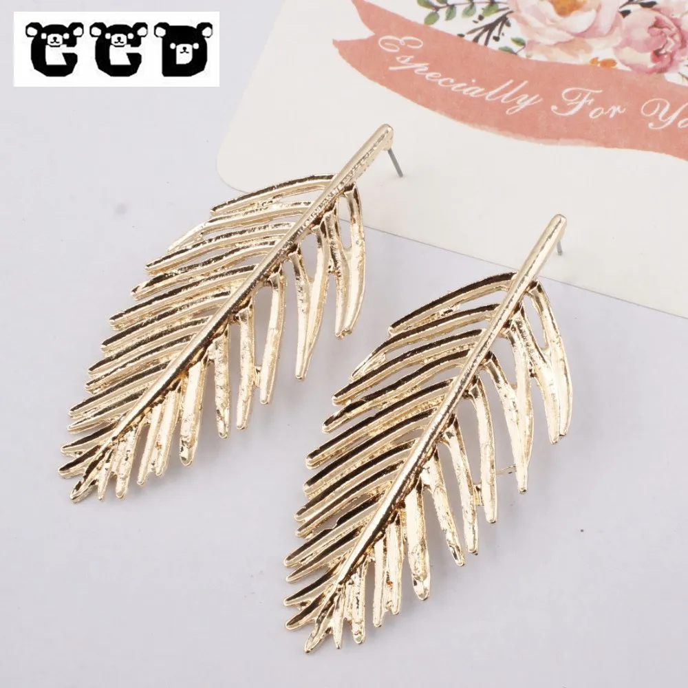 CCD New pattern Fashion Bohemian Ethnic Leaf Earrings For Women Originality Wedding Party Charms Vintage Metal Eardrop Jewelry | Украшения