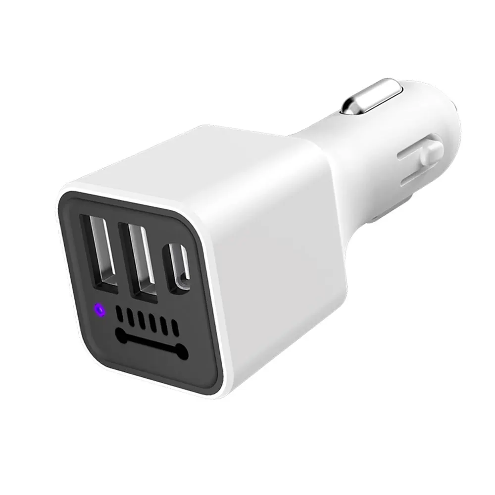 White Двойной USB 3.1A автомобильный очиститель воздуха зарядное устройство Автомобильное USB портативный мобильный телефон адаптер прочная Электроника - Название цвета: White