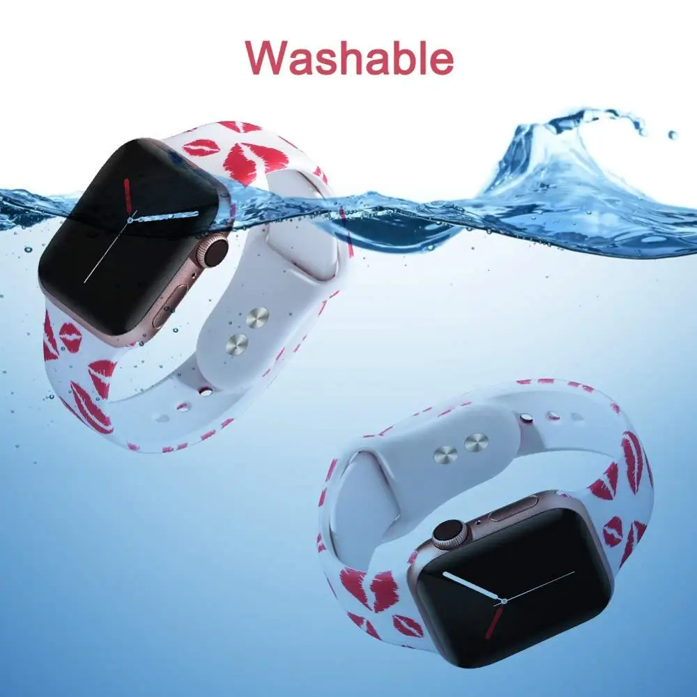 Ремешок для часов Apple Watch 42 мм 44 мягкий силиконовый чехол без рисунка iWatch серии 1 2 3