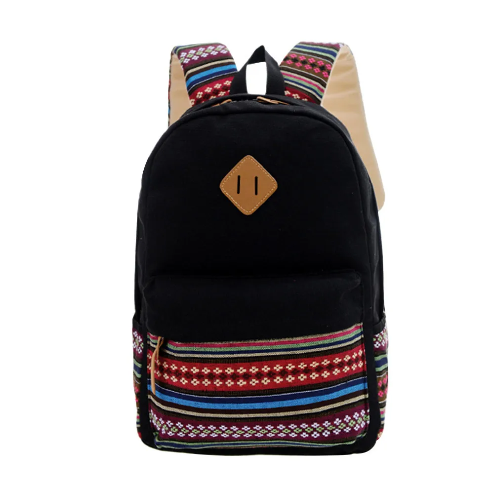 

2019 Women Canvas Cute Pig Pattern Backpack Large Capacity Rucksack College School Shoulder Bag Travel Pack HOT Mochila Feminina