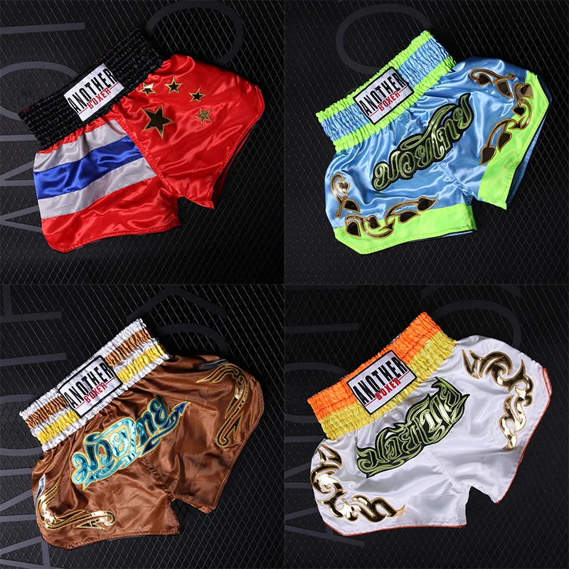 

Men's Fight Boxing Fitness Breathable Quick Dry Pants boxing mma shorts muaythai shorts Tiger Muay Thai shorts boxeo kick boxing