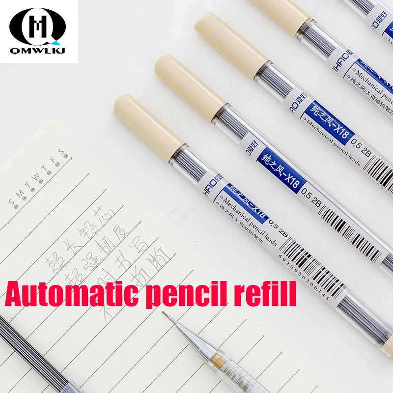 

Lead Core 0.5mm 0.7mm 2B Pen Automatic Pencil Refills Learn Office School Stationery Writing Accessories