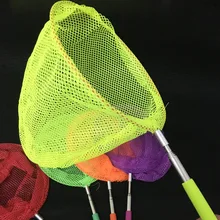 Colorful Kids Telescopic Butterfly Net Fishing Butterfly Bug Insect Net Telescopic Handle Toy Extendable Fishining Net Gifts