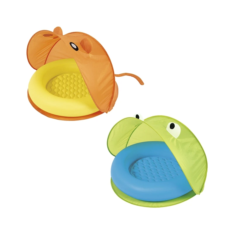 

Dia 38'' Inflatable Baby Play Pool Float Seat With Sunshade Tent Swim Toys For Pool Kids Fun Water Raft Boia Piscina