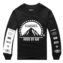 2016 haube Durch Luft HBA Triller Ap Eine Rocky ASAP Herren clothing pyrex vision kanye west hiphop langarm herren t shirts
