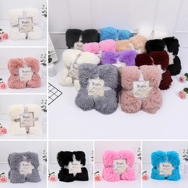 

Super Soft Long Shaggy Fuzzy Fur Faux Fur Warm Elegant Cozy With Fluffy Sherpa Throw Blanket Bed Sofa Blanket Gift