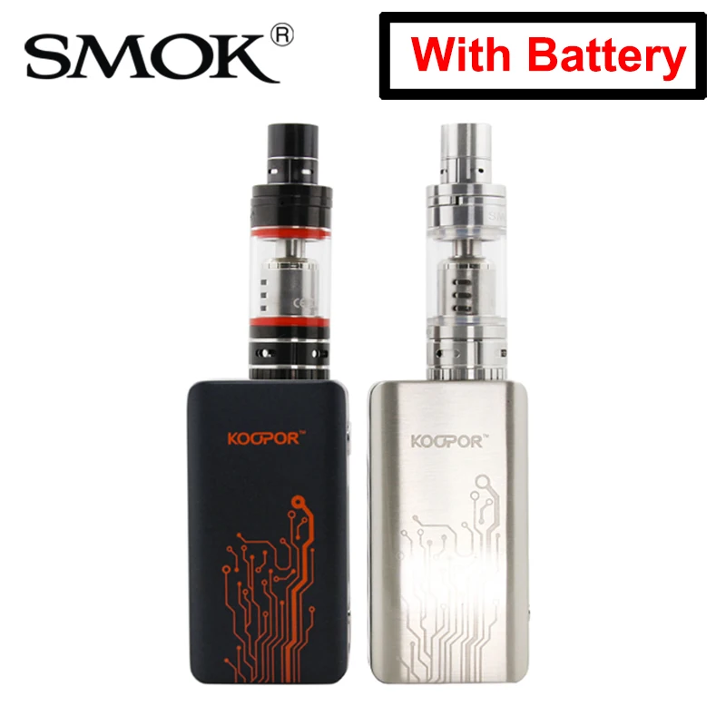 

Original SMOK KOOPOR MINI 2 Vape Mod 80W TC VW Box MOD with TFV4 Mini Tank Cigarette Electronic Vaporizer Vape KIT With Battery