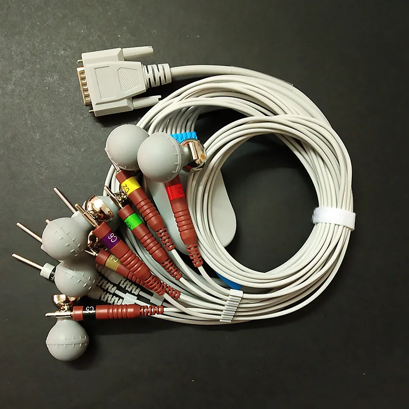 Совместим с Edan SE 1 Φ монитор ECG/EKG 10 lead 3 0/4 0/snap/clip Коллекция аксессуаров для кабеля| |