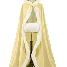 Wowbridal Женская 57in Свадебная накидка с муфтой для рук длиной до пола(шампанское