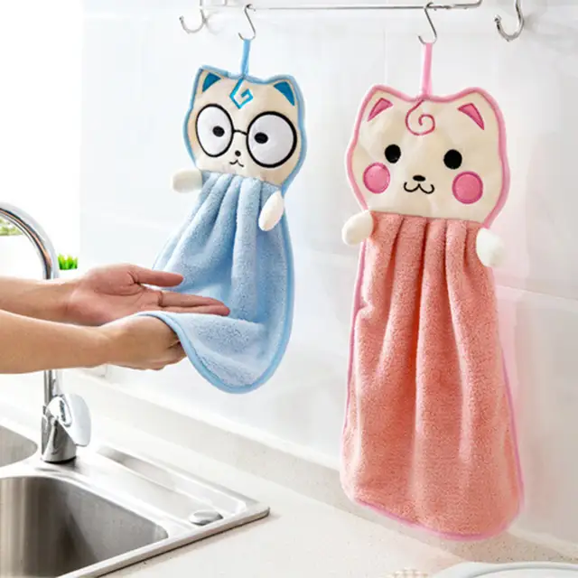 Online Shop Creative Cartoon Hand Dry Towel For Dish Washing