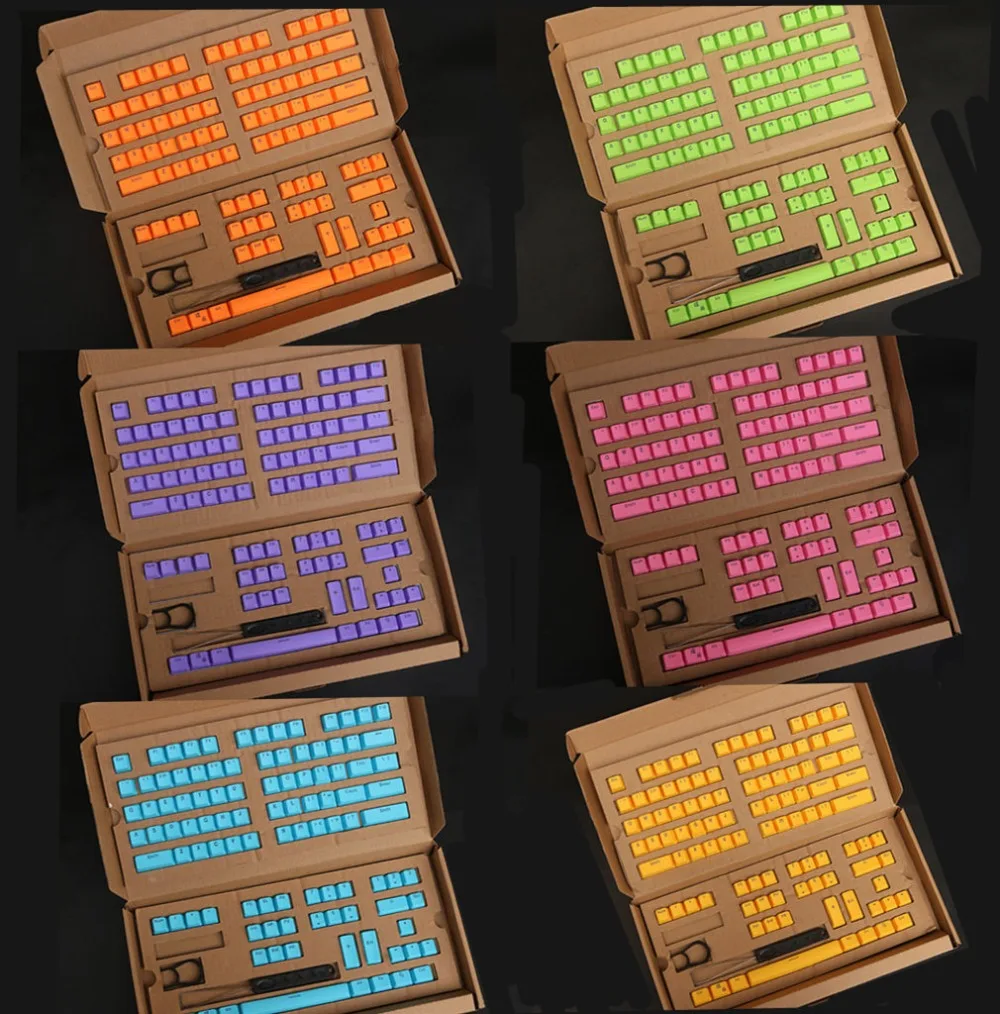 104 клавиш PBT с подсветкой Keycap Keycaps ANSI макет OEM профиль для Cherry MX механическая